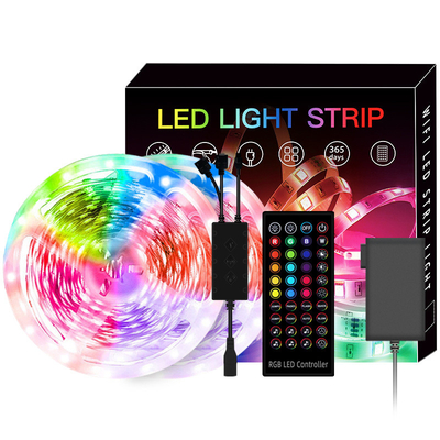 Прокладка 5050 10m СИД дистанционного управления 12V RGB для домашнего украшения