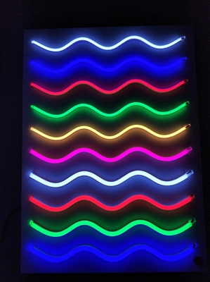 веревочка DC12V RGB водоустойчивое IP67 неонового света СИД силикона 6mm 8mm