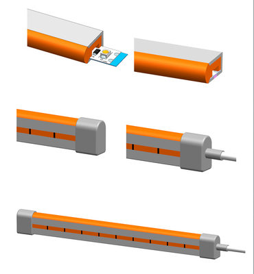 веревочка IP65 IP67 IP68 света гибкого трубопровода СИД силикона 12V неоновая водоустойчивая
