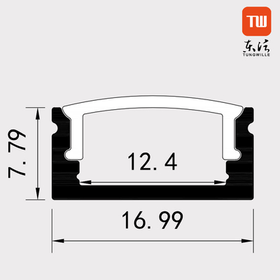 Размер профиля 17x7.8mm СИД офиса шкафа поверхностный установленный