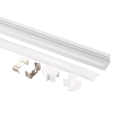 Утопленный в гипсолите света кухни стены в алюминиевом профиле приведенном декоративном