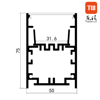 офис 50x75mm привел линейным профиль приведенный приостанавливанный светом для привесного света