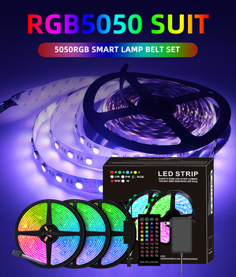 Прокладка 5050 10m СИД дистанционного управления 12V RGB для домашнего украшения
