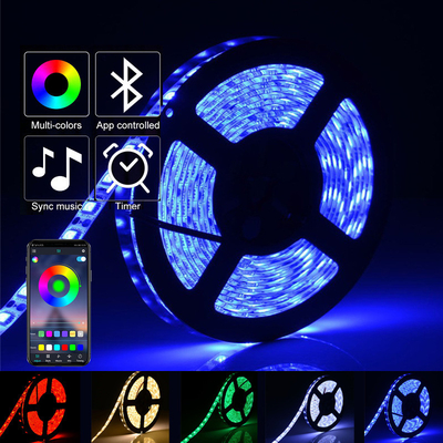 12V 5050 RGB света прокладки СИД 10 метров с удаленным управлением времени IP20