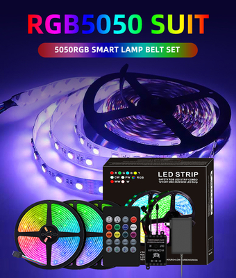 Прокладка СИД RGB управлением 5050 ПРИЛОЖЕНИЯ Bluetooth водоустойчивая для крытого на открытом воздухе украшения