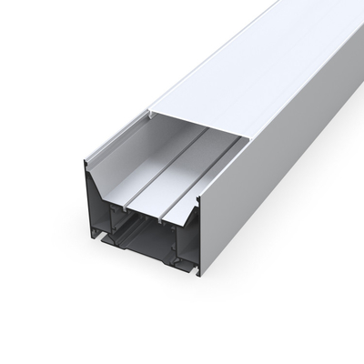 100mm x 75mm приостанавливанный серебр профиля СИД алюминиевый для кино кухонного шкафа