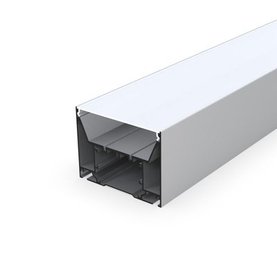 100mm x 75mm приостанавливанный серебр профиля СИД алюминиевый для кино кухонного шкафа